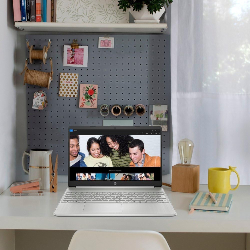 HP 15 Laptop (15.6' HD Touchscreen, Intel i3-1115G4 (Beat i5-1035G4), 16GB RAM, 512GB SSD) for Home & Student Laptop, 11-Hr Battery Life, Webcam, Numpad, Fast Charge, Win 11 Home in S Mode, Silver