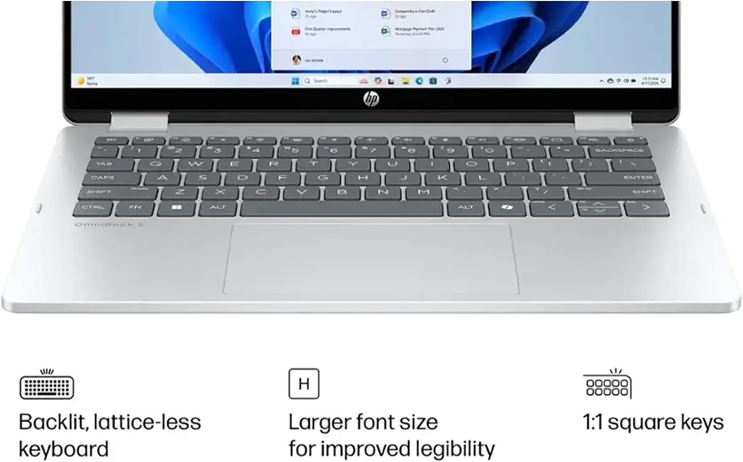 HP OmniBook 5 Flip 2-in-1 Laptop | 14' WUXGA IPS Touchscreen | 10-Core Intel Core 7 150U | 16GB DDR5 2TB SSD | Backlit Keyboard Wi-Fi6E 5MP IR Privacy Camera Win 11 Pro w/DLCA Accessory