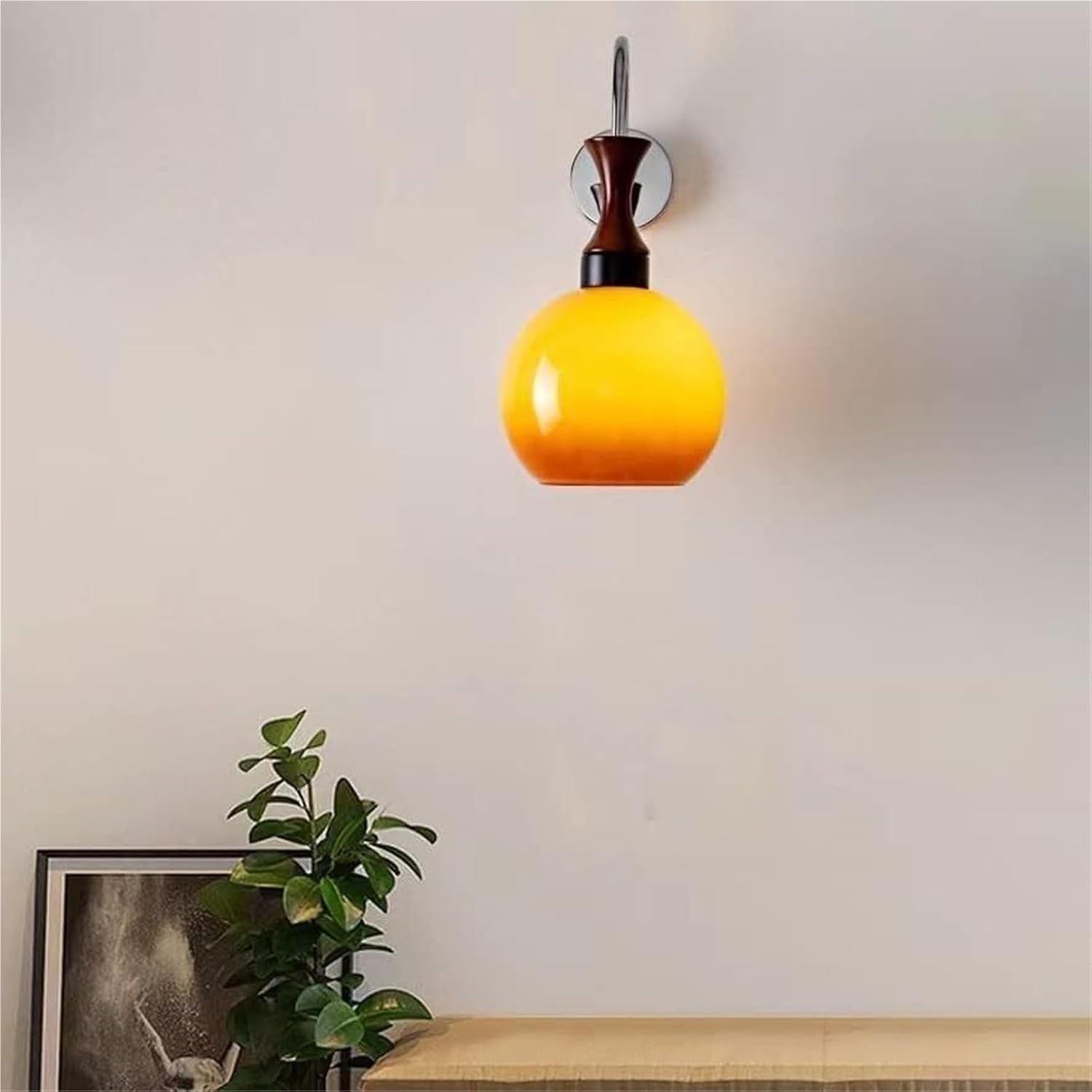 Wall Sconces Modern Industrial Iron Lamp Indoor Decor Mounted Light Glass Lampshade for Bathroom Living Room Bedroom(Gold)(Silver)