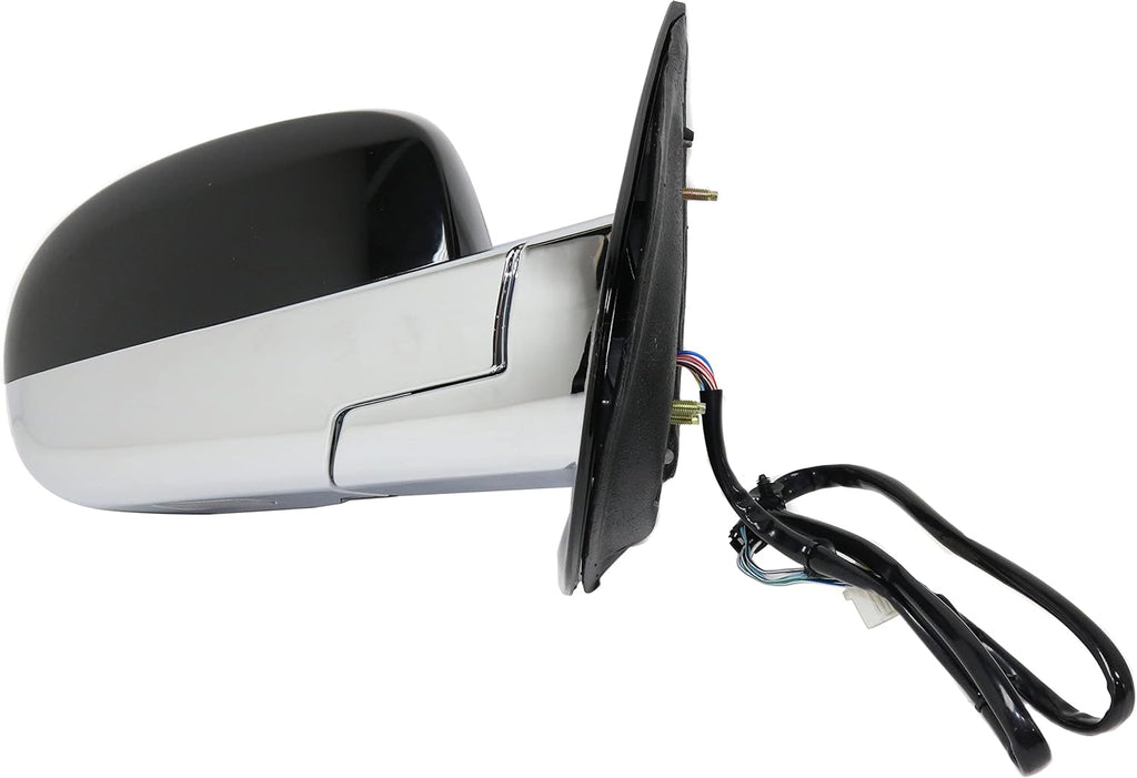 Garage-Pro Power Heated Side Mirrors for Cadillac Escalade ESV 2007-2014, Driver Passenger Side, Power Fold, Signal Light, Memory, Puddle Lamp, Chrome, Without Blind Spot Monitor