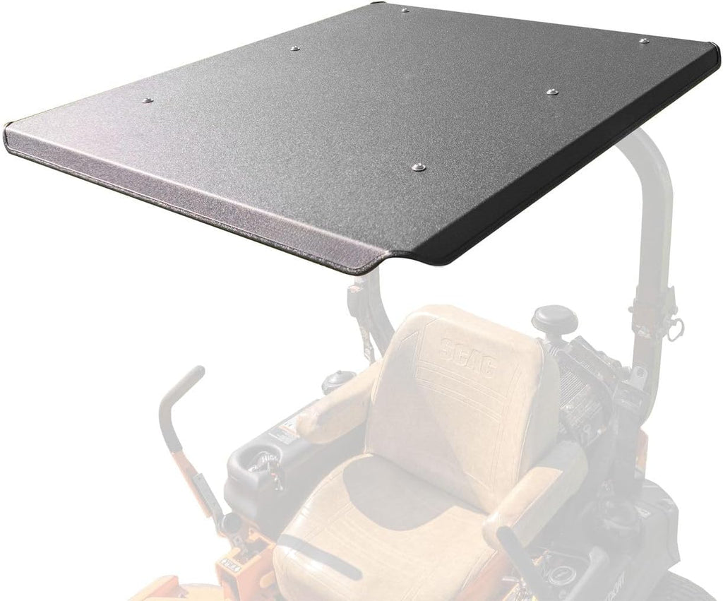 Universal Zero Turn Mower Canopy | ROPS 1.5'-3' | Robust Steel | Easy Install | Color Matched Roof | Fits Most Mowers with ROPS (Black)