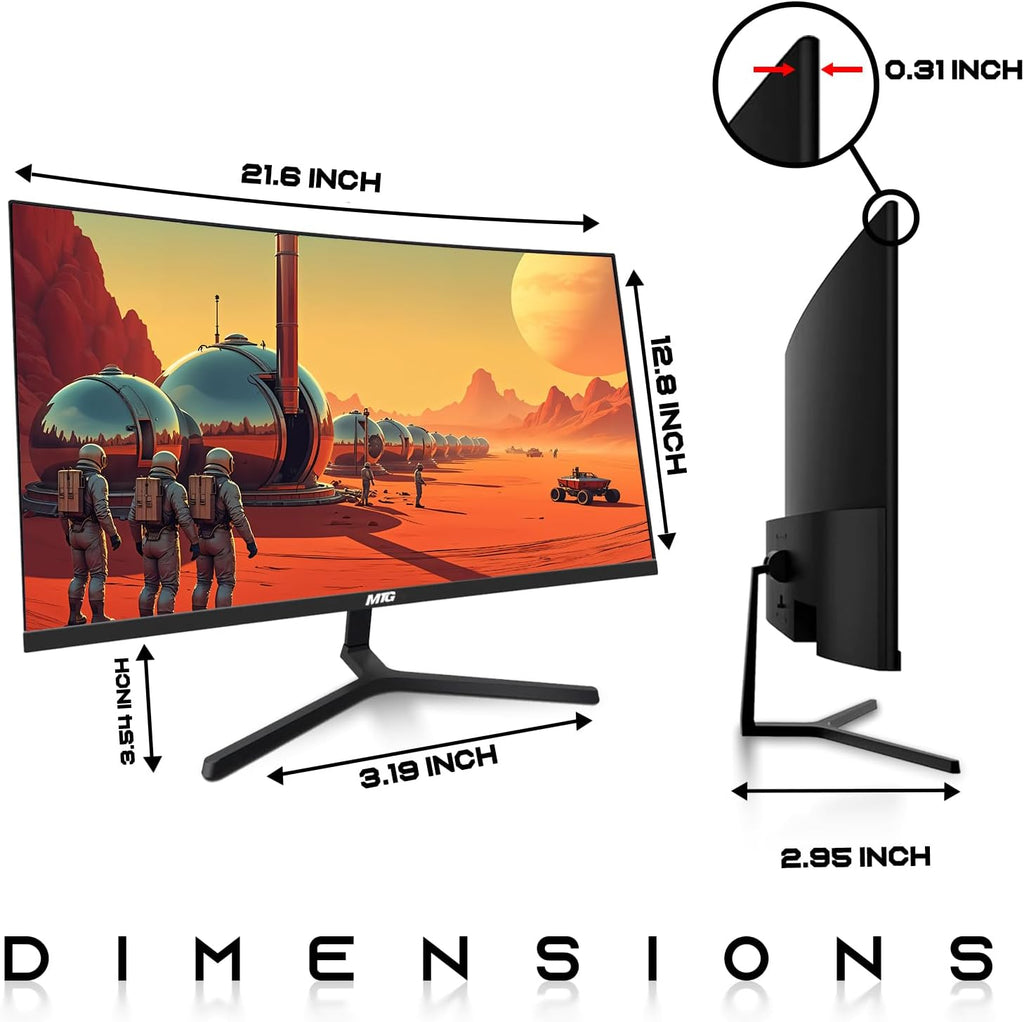 TechMagnet All in one Desktop Computer,Cheetah 4,Intel Core i5 4th Gen,8GB DDR3,480GB SSD,New 24 inch Curved Display,MTG RGB Keyboard Mouse,RGB Speaker and Webcam,USB Wi-Fi,Windows 11(Renewed)