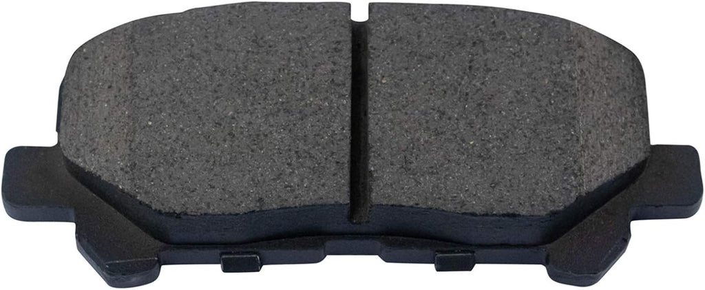 TRQ Performance Rear Brake Pad and Rotor Set Ceramic Solid G Coated Rotors Calipers Compatible with 2011-2017 Honda Odyssey