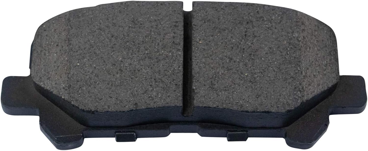 TRQ Performance Rear Brake Pad and Rotor Set Ceramic Solid G Coated Rotors Calipers Compatible with 2011-2017 Honda Odyssey