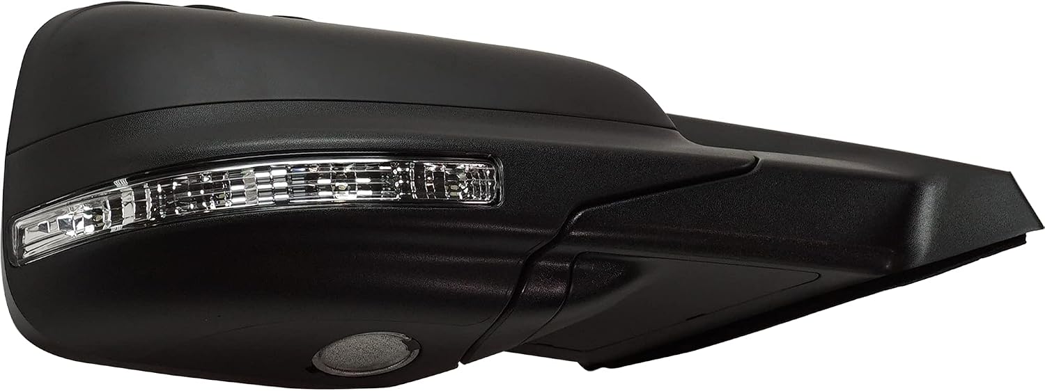 Kool Vue Passenger Side Power Heated Mirror for Ford Explorer 2011-2015 Power Fold With Signal Light & Puddle Lamp; Without Blind Spot Monitor & Memory Paintable