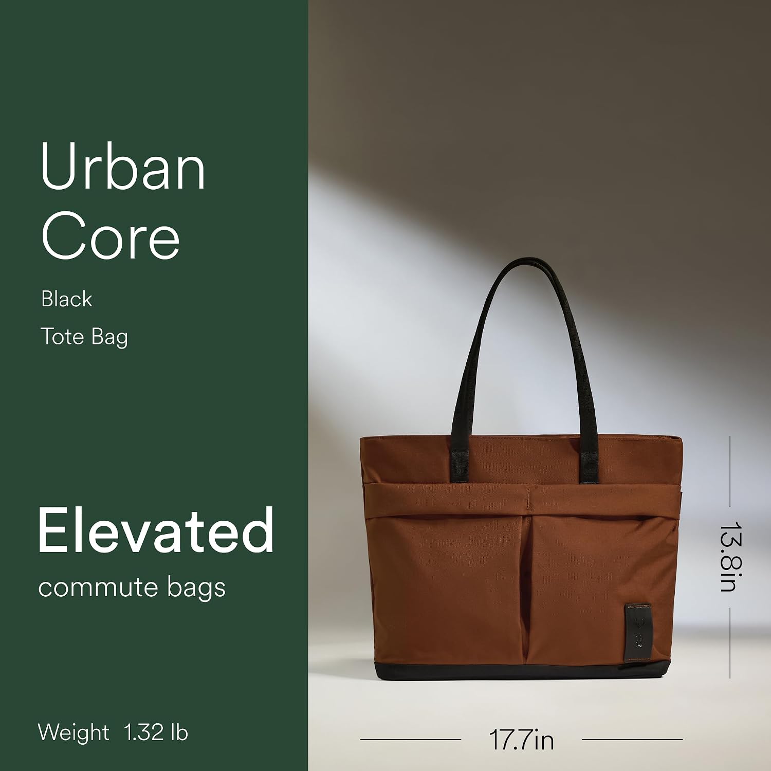 ANTLER - Urban Core Tote Bag, Laptop Bags for Women, Water-Resistant Everyday Handbag with Pockets, 16' Laptop Sleeve