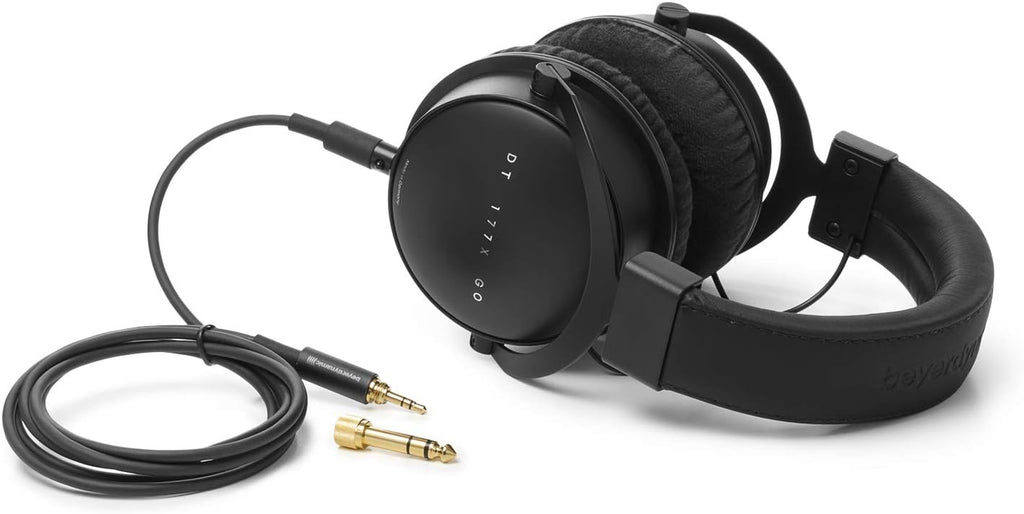 Massdrop x Beyerdynamic DT 177X GO Over-Ear Closed-Back Headphones, 32 Ohms, Detachable Cable, Replaceable Velour & Sheep Skin Ear Pads