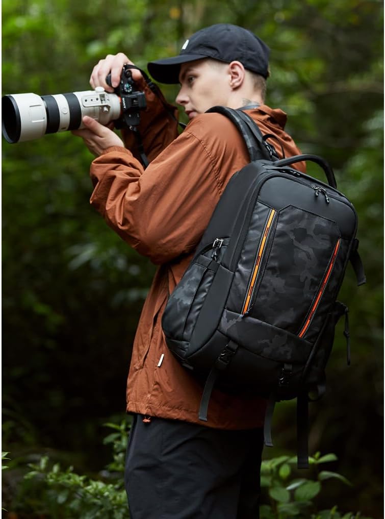 Camera backpack photographer Camera Backpack Waterproof Large for DSLR Cameras Backpacks for Photographers Camera Backpack for Women Men Outdoor Black