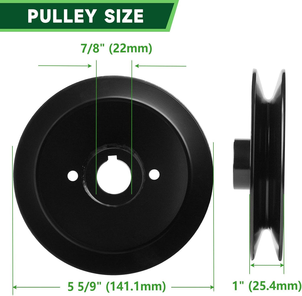 Spindle Assembly 037-2000-00 037-2050-00 with 033-4890-00 Pulley Fit for Bad Boy MZ & MZ Magnum 54' Deck, Bad Boy ZT Avenger 54' Deck Lawn Mower (3 Pack)