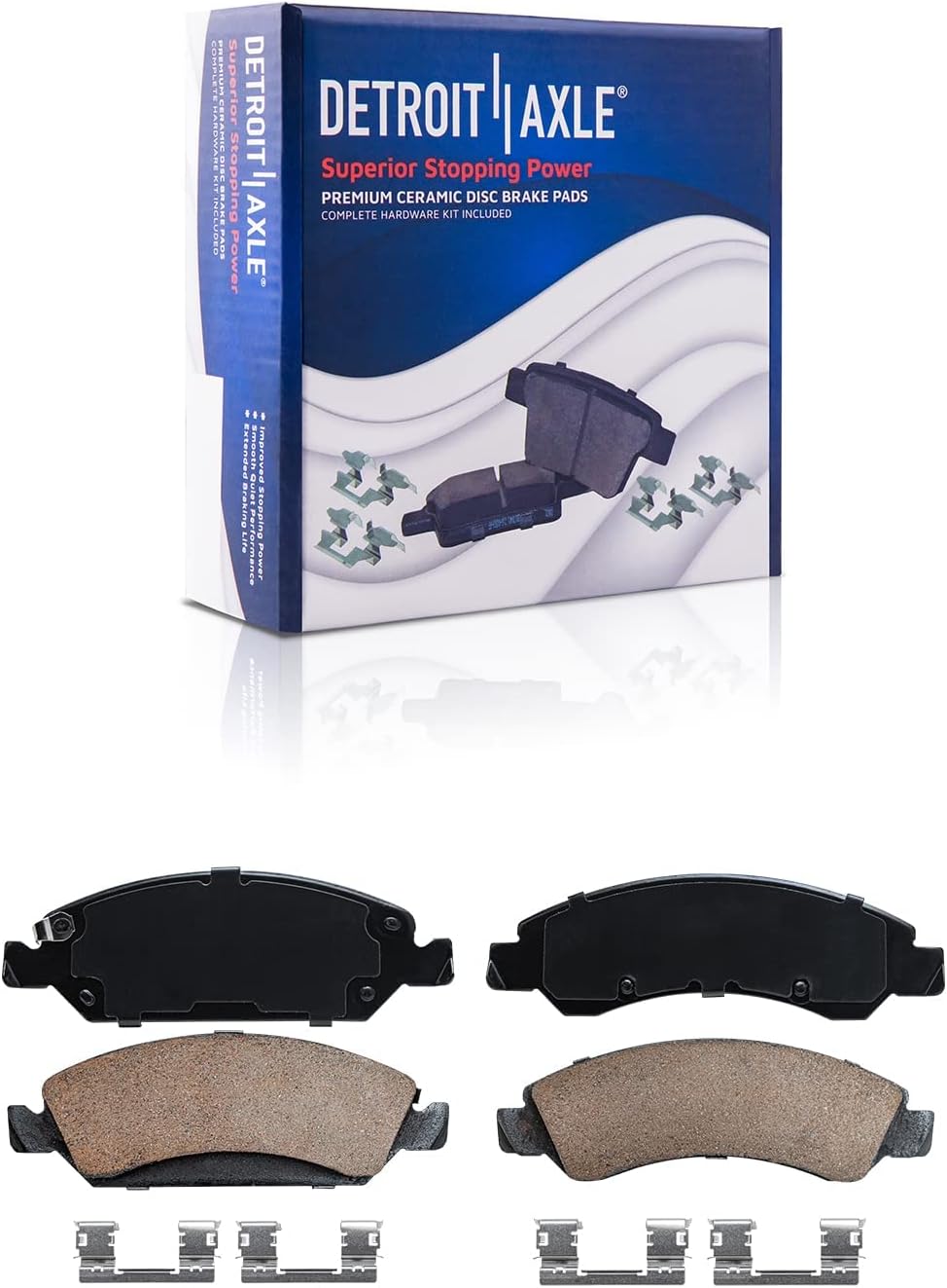 Detroit Axle - 2WD Brake Kit for Sierra Silverado Suburban 1500 Tahoe Yukon Escalade Front Wheel Bearing Hubs Brake Rotors Brake Pads Replacement : 12.99' inch Front & 13.58' inch Rear Rotor