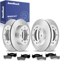 AutoShack Front & Rear Brake Rotors & Premium Pads for Chevrolet & GMC, Silverado 2500 HD 2001-2010 Sierra 2500 HD 2001-2010 Silverado 3500 2004-2006 Sierra 3500 2004-2006, 4WD RWD V8 6.0L 6.6L 8.1L