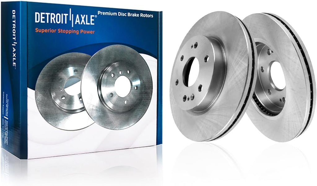 Detroit Axle - 8pc Brake Kit for Chevrolet GMC Silverado Sierra 1500 Yukon XL Cadillac Escalade ESV Disc Brake Rotors Ceramic Brakes Pads Replacement : 13.50' inch Front and 13.58' inch Rear Rotors