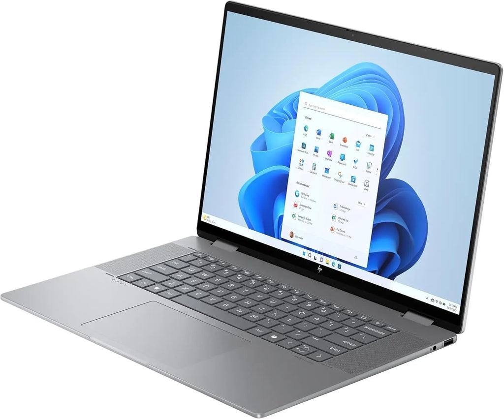 HP Envy x360 16' 2K WUXGA Touchscreen 2-in-1 Laptop, AMD Ryzen 5 8640HS Processor, 8GB RAM 512GB SSD, Backlit Keyboard, Wi-Fi 6E, Bluetooth, HDMI, Webcam, Windows 11 Home, Silver
