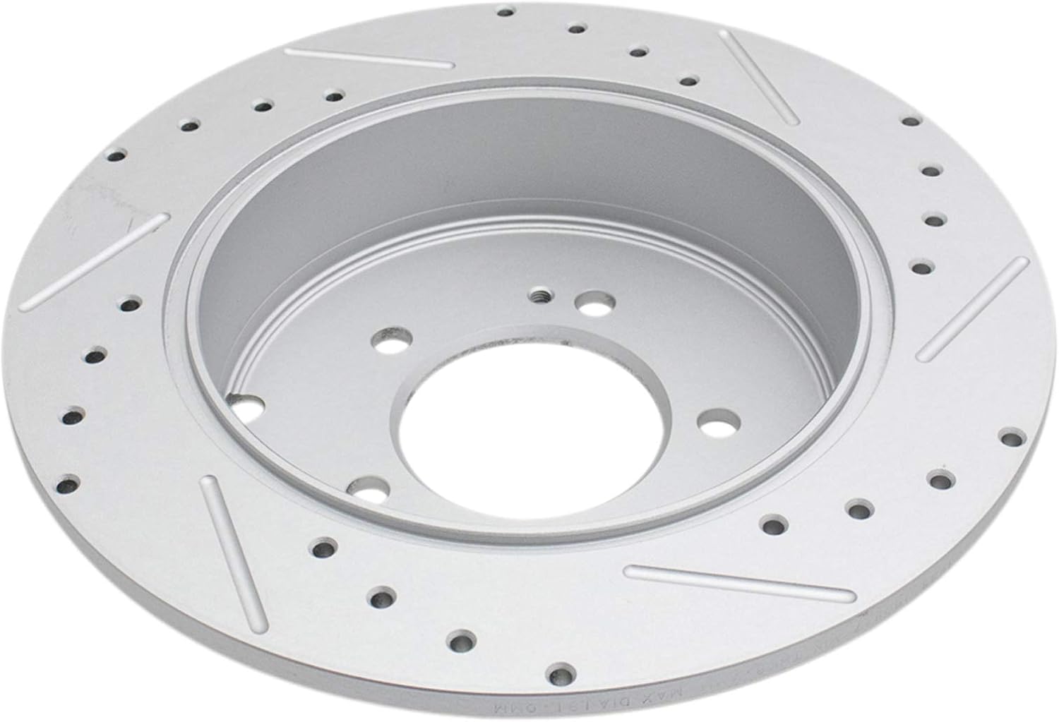 TRQ Performance Rear Brake Pad and Rotor Set Ceramic Solid G Coated Rotors Calipers Compatible with 2009-2011 Mitsubishi Lancer 2008-2013 Outlander