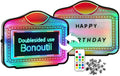 Double Sided LED Bottle Service Sign ，VIP Alphabet Bottle Monitor with 2 Sets of Letters, App Programmable Acrylic Handheld Light Box, RGB Color Changing & Scrolling Message, Dual-Side Visible for Bars, Clubs, Parties.