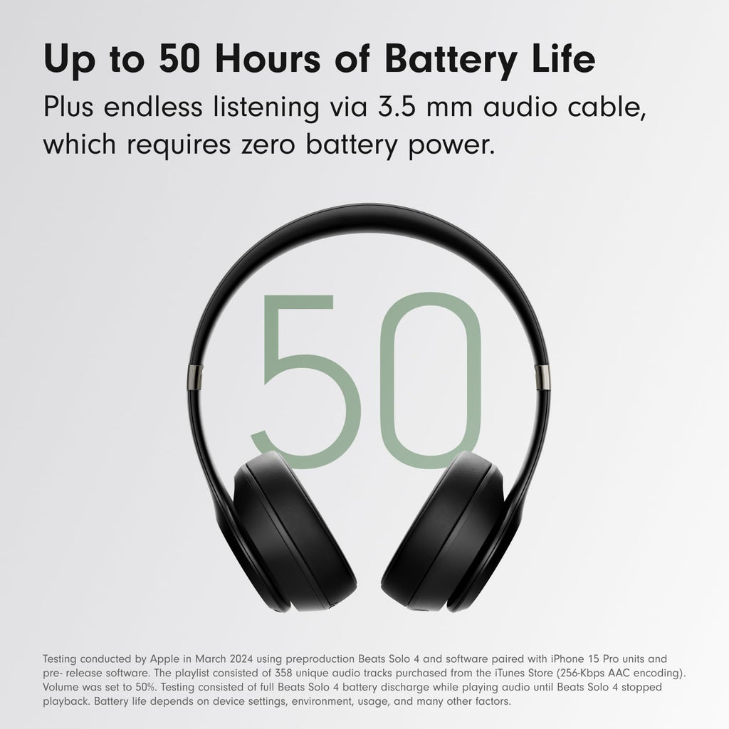 Beats Solo4 with AppleCare+ for Headphones (2 Years) - Matte Black