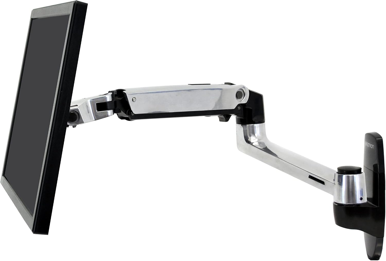 Ergotron – LX Single Monitor Arm, VESA Wall Mount – for Monitors Up to 34 Inches, 7 to 25 lbs – Polished Aluminum