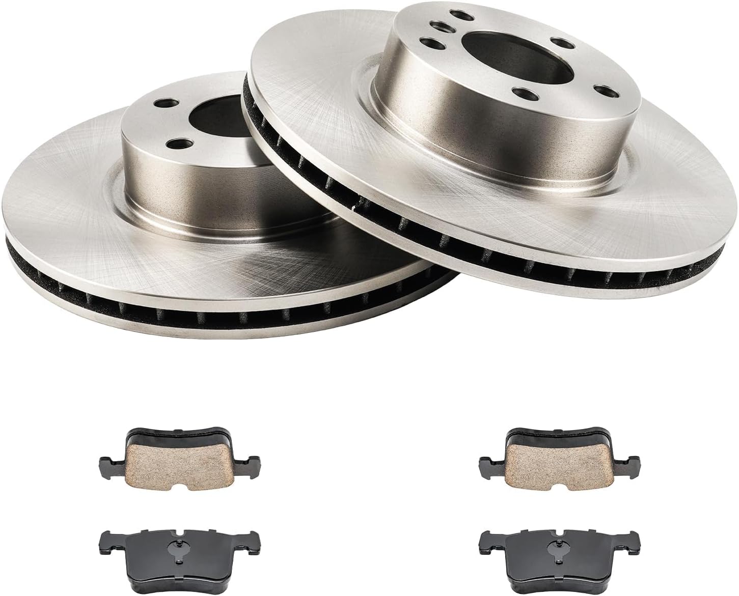 KAX Front Brake Kit for BMW X3 2011-2017, X4 2015-2018, 12.91inch Brake Rotors Pads Kit, #34488+D1561 Front Brakes