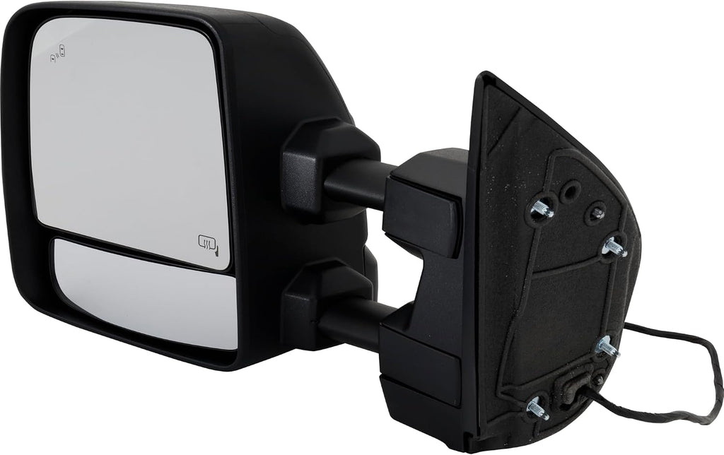 Kool Vue Driver Side Power Heated Towing Mirror for Nissan Titan 2017-2019 With Signal Light, Blind Spot Monitor, Memory & Puddle Lamp Textured