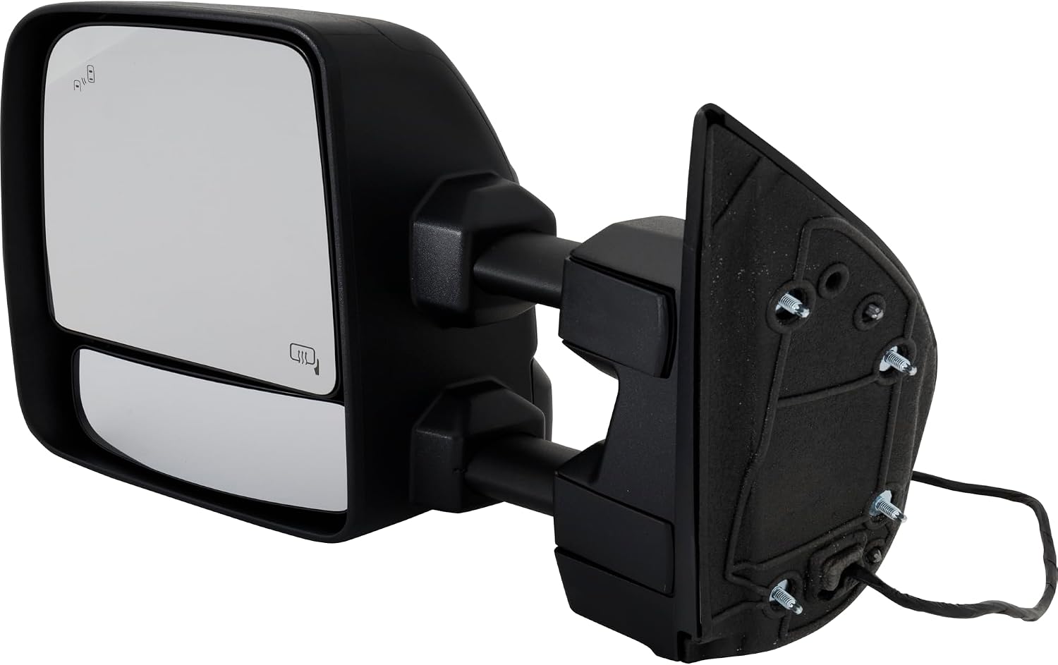 Kool Vue Driver Side Power Heated Towing Mirror for Nissan Titan 2017-2019 With Signal Light, Blind Spot Monitor, Memory & Puddle Lamp Textured