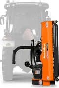 MechMaxx 48' Inch PTO Drive 3 Point Hitch Offset Flail Ditch Bank Mower for 25-50HP CAT 1 Tractor, 69'' Offset Distance,60°/90° Rotation Angle, 20 Hammers, Model VAM48