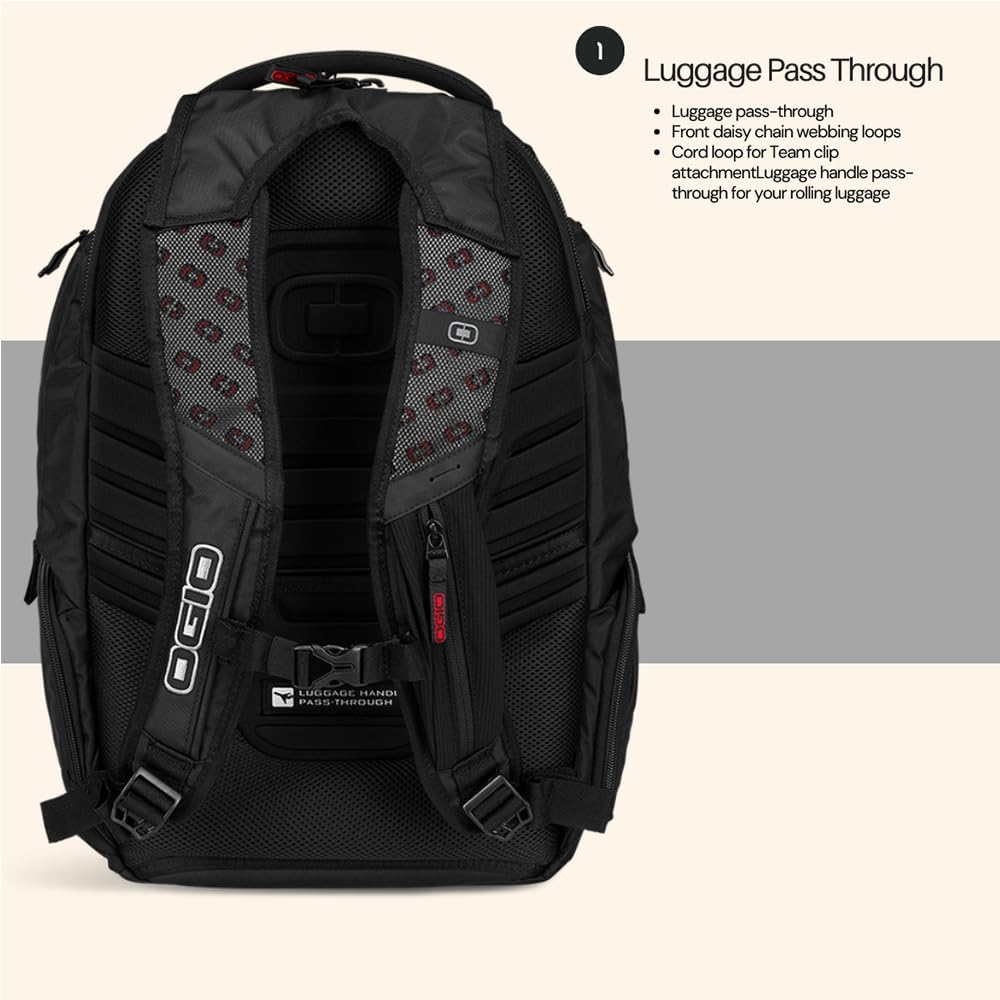 OGIO Renegade Backpack (Renegade, Black Pindot)