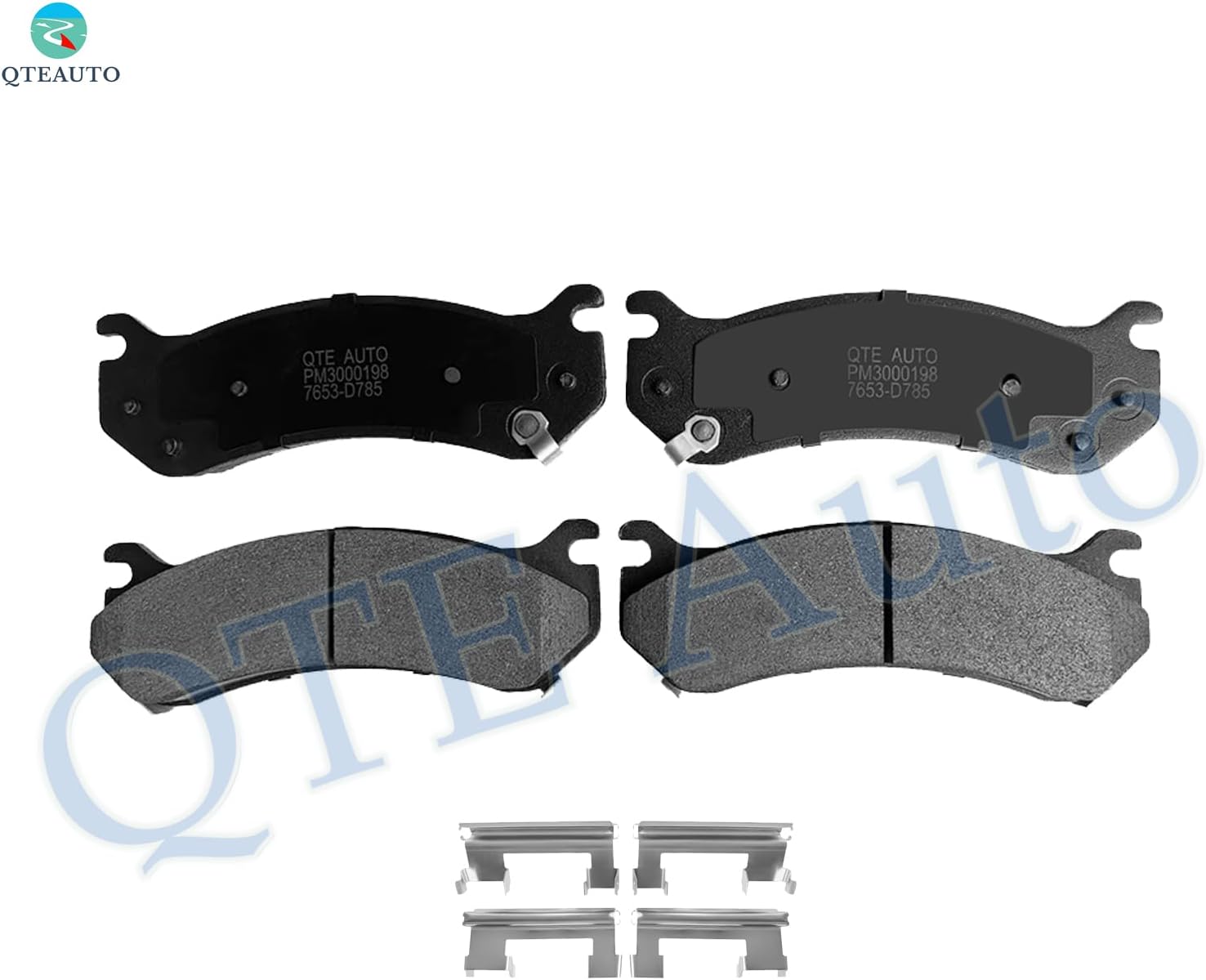 PM Auto Set of 6 Front 305mm Brake Disc Rotors-Ceramic Brake Pad Kit Replacement For 2000-2006 Chevrolet Suburban 1500