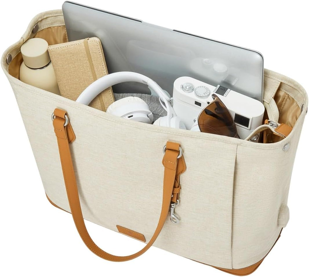 Nordace Siena Pro Tote Grande - Spacious 15 Inch Laptop Work Tote Bag for Everyday & Travel