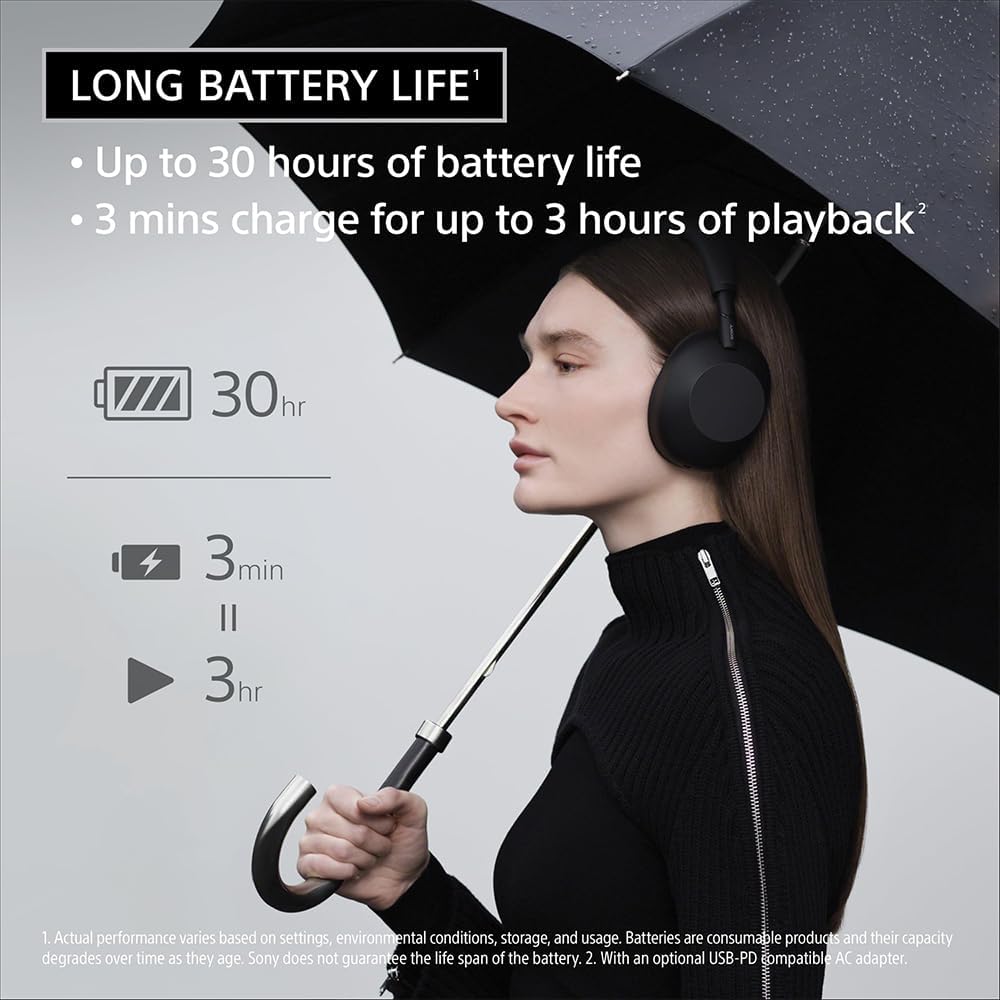 Sony WH-1000XM6 The Best Noise Canceling Wireless Headphones, HD NC Processor QN3, 12 Microphones, Adaptive NC Optimizer, Mastered by Engineers, Studio-Quality, 30-Hour Battery with Deco Guide Bundle