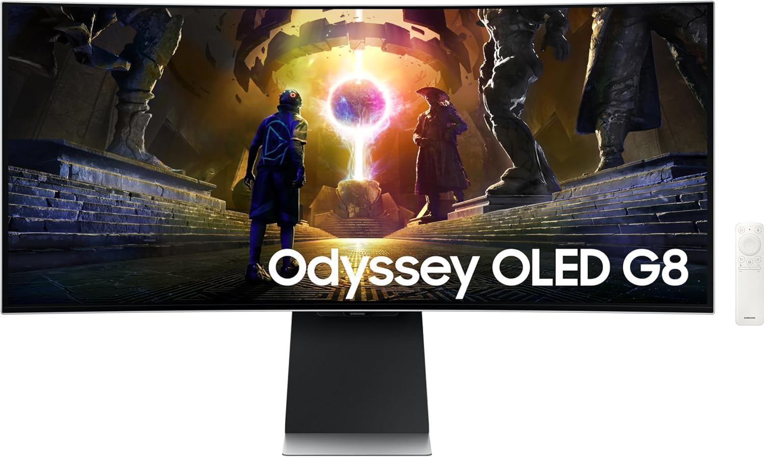 Samsung 34-Inch Curved OLED Odyssey G8 Gaming Monitor Ultra WQHD G Sync 175 Hz Refresh Rate (LS34DG850SNXZA)