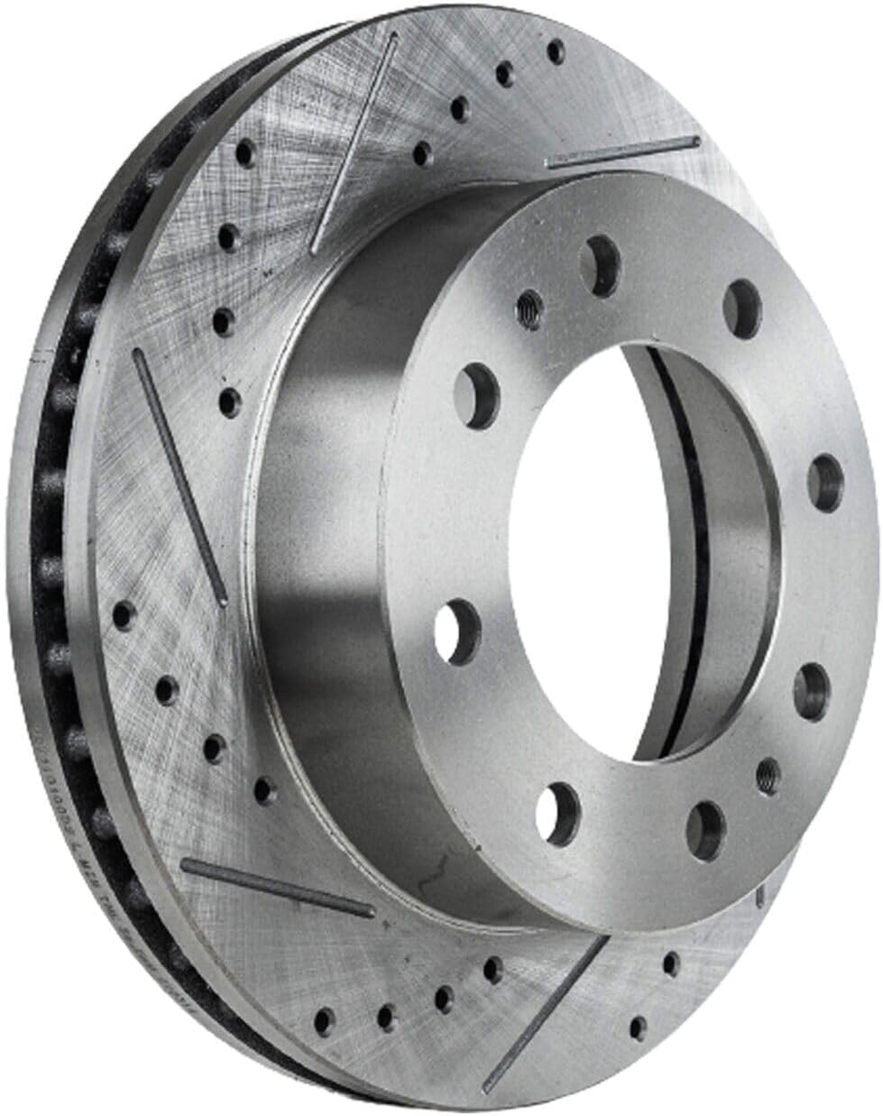 Replacement Disc Brake Rotor and Pad Kit For 2004-2005 Chevy Silverado 1500 Front Drilled Mechanics Choice for Chevrolet