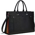 CLUCI Leather Briefcase for Women Laptop 15.6 Inch Professional Business Work Ladies Computer Handbag Shoulder Bag