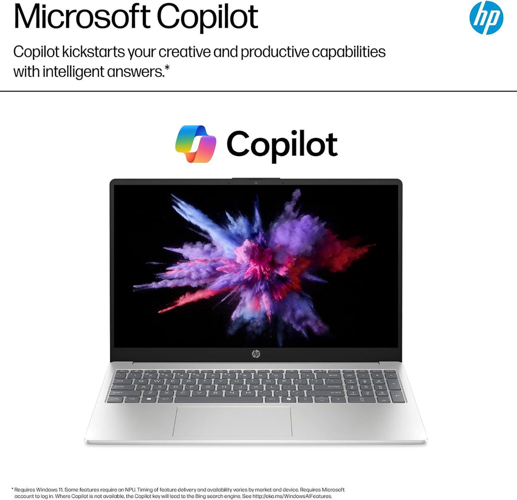HP 15.6 FHD Touchscreen Laptop for Business & Students, Intel 10-Core i7-1355U (Up to 5Ghz), 32GB RAM 1TB SSD, Intel Iris Xe Graphics, Copilot AI, Numeric Pad, WiFi 6, Windows 11 Home, w/Accessory