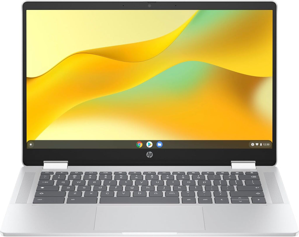 HP Chromebook x360 14b-cd0035cl 14 Inch FHD IPS 2 in 1 Touchscreen Laptop Convertible Intel Processor N200 8GB LPDDR5 RAM 128GB UFS Intel UHD Graphics 720p Webcam Backlit ChromeOS (Renewed)