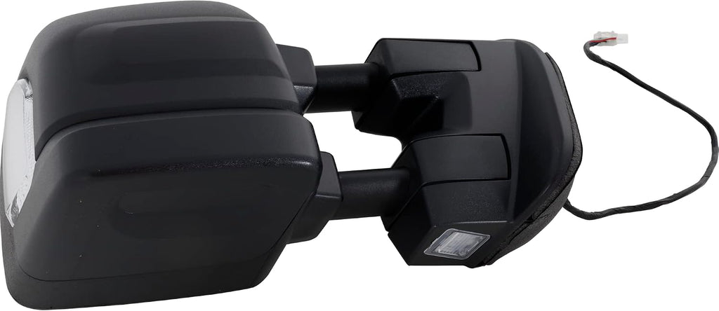 Kool Vue Passenger Side Power Heated Towing Mirror for Nissan Titan 2017-2019 With Signal Light, Blind Spot Monitor, Memory & Puddle Lamp Textured