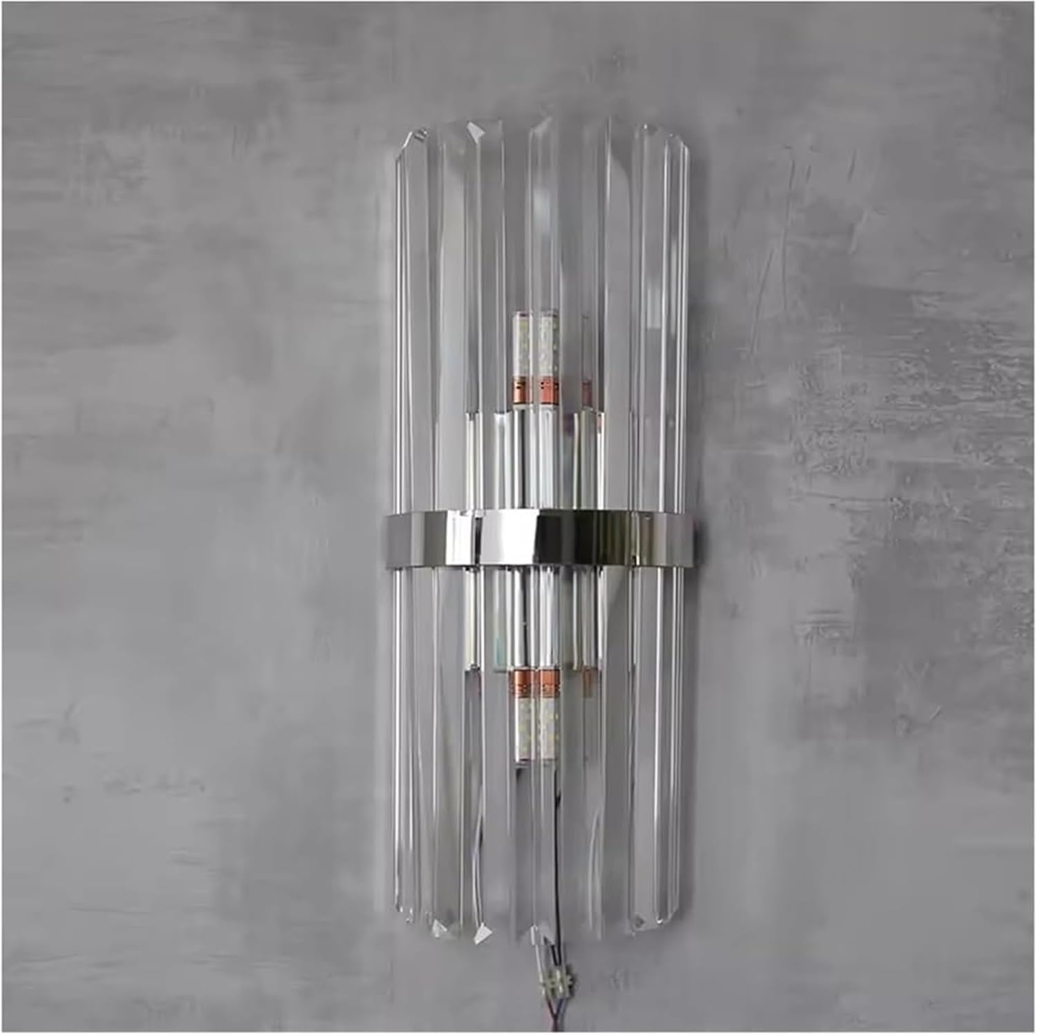 Crystal Wall Lamp Luxurious Gold Silver for Living Room Bedroom Decor Luminaire Bedside Wall Light Bathroom Fixtures Versatile Wall lamp(Silver)