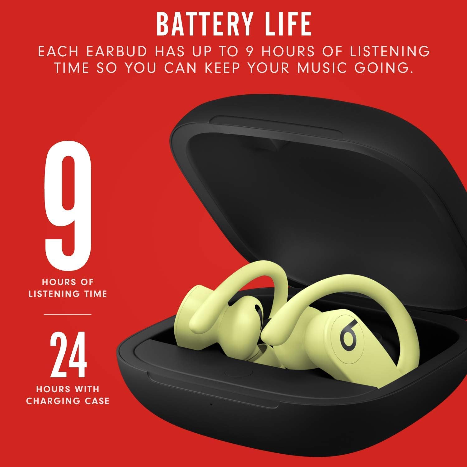 Beats Pro Totally Wireless and High-Performance Bluetooth Earphones -,Spring Yellow