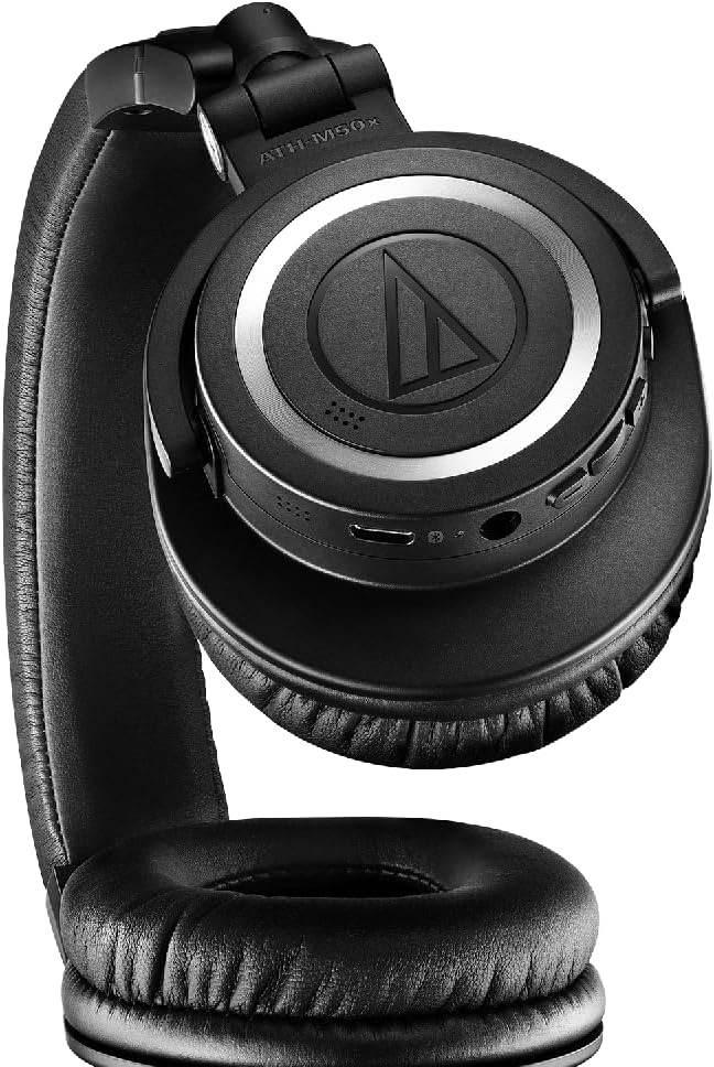 Audio Technica ATH-M50XBT2 Black Total Wireless On-Ear Headphones with 3 Year Amber Protection Plan (2021)