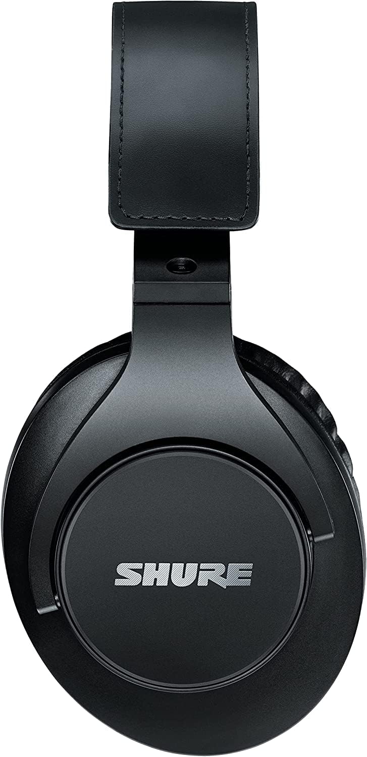 Shure SRH440A Over-Ear Wired Headphones Bundle with RMCH1-UNI Communication Cable with Microphone and 3-Button Control, for Monitoring & Recording, Adjustable & Collapsible Design - 2022 Version