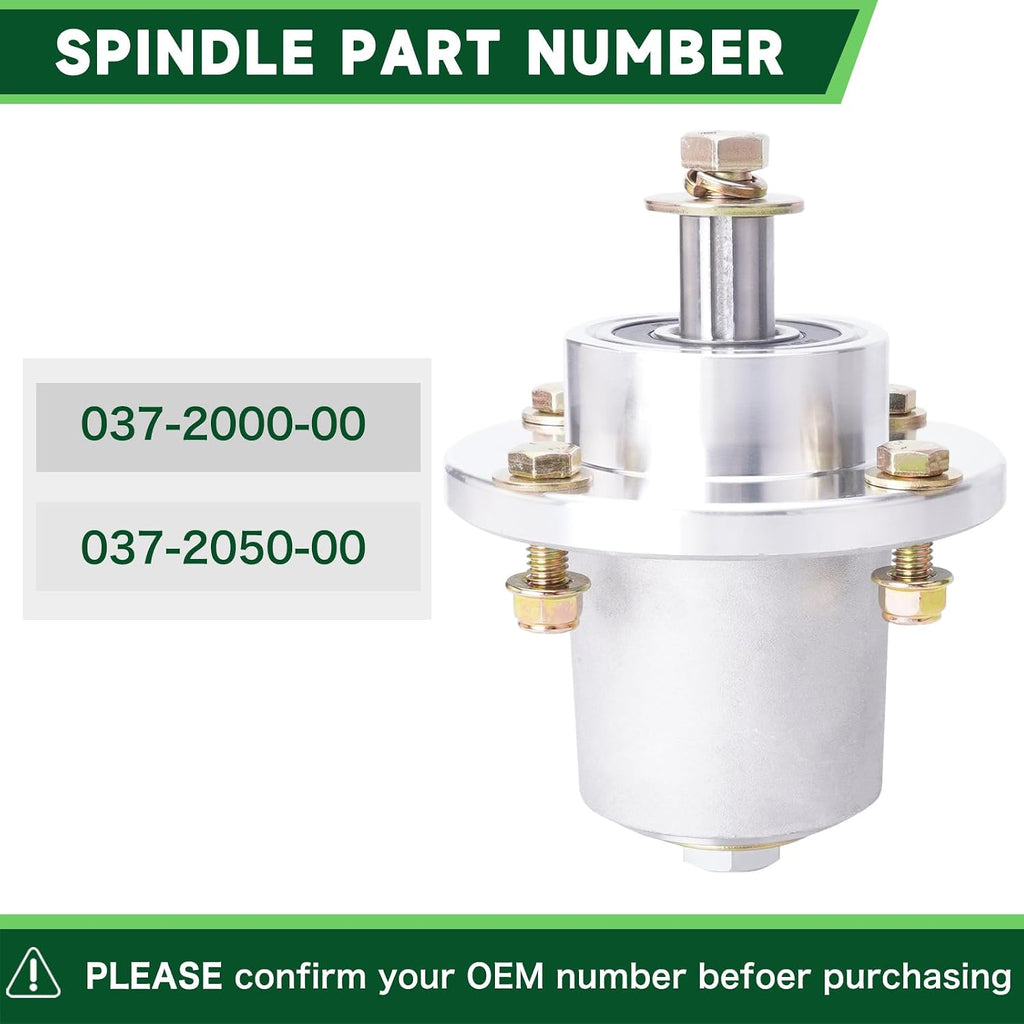 3 Pack 037-2050-00 037-2000-00 Spindle Assembly with 033-4820-00 Pulley for Bad Boy 42' 48' Deck MZ/MZ Mag num Zero Turn Lawn Mower