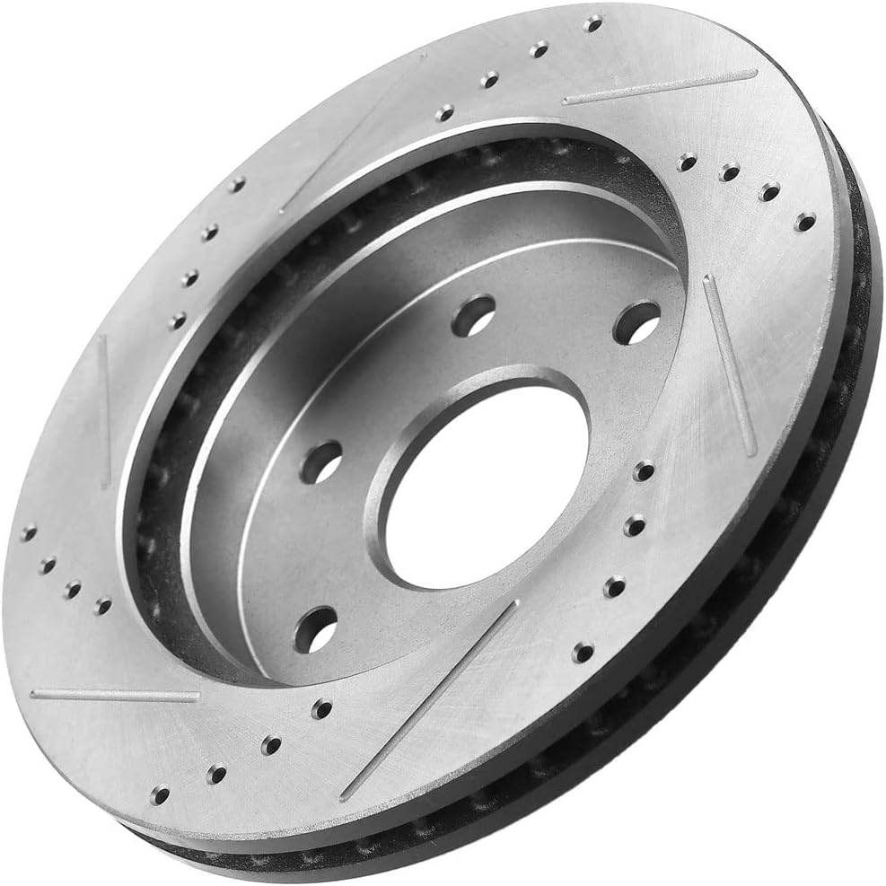 12.01' Front Disc Brake Rotors and Ceramic Brake Pads for 1999-2006 Chevy Silverado 1500, 2000-2006 Tahoe/Suburban 1500/Cadillac Escalade/GMC Sierra 1500, 2000-2006 Yukon XL/Yukon XL 1500