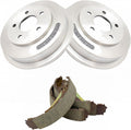 TRQ Rear Brake Shoe Drum Kit Compatible with 09-10 Chevrolet Cobalt 10-11 HHR 09 Pontiac G5