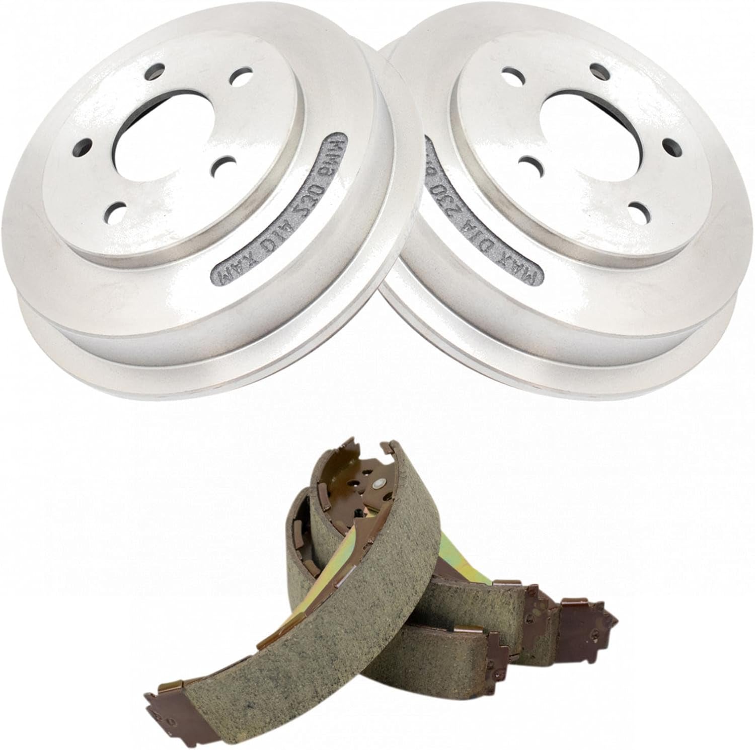TRQ Rear Brake Shoe Drum Kit Compatible with 09-10 Chevrolet Cobalt 10-11 HHR 09 Pontiac G5