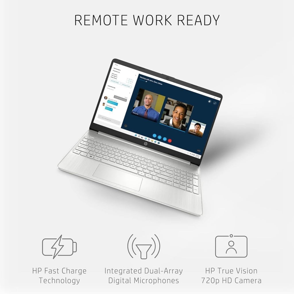 HP 15.6' FHD Laptop (AMD Ryzen 3, Windows 11, Webcam, Rose Gold Edition, Anti-Glare Micro-Edge Display, Fast Charge) – for Students, Remote Workers, and Family Use (8GB RAM | 512GB SSD)