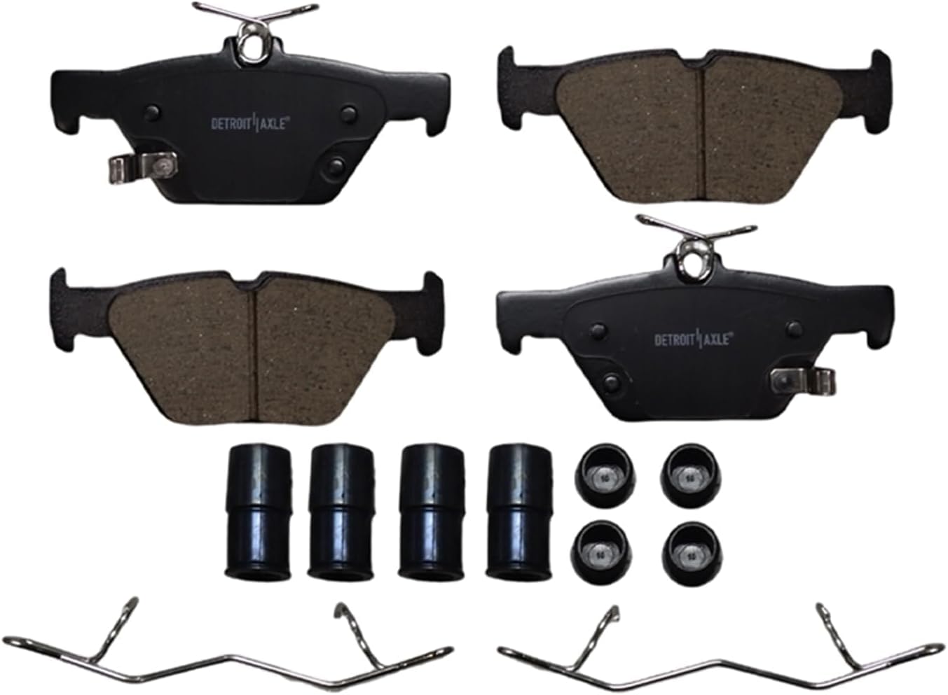 Detroit Axle - 2.5L Brake Kit for 2015 Legacy, Drilled and Slotted Disc Brake Rotors Replacement Ceramic Brakes Pads with Hardware : 11.54' inch Front and 11.81' inch Rear Rotor