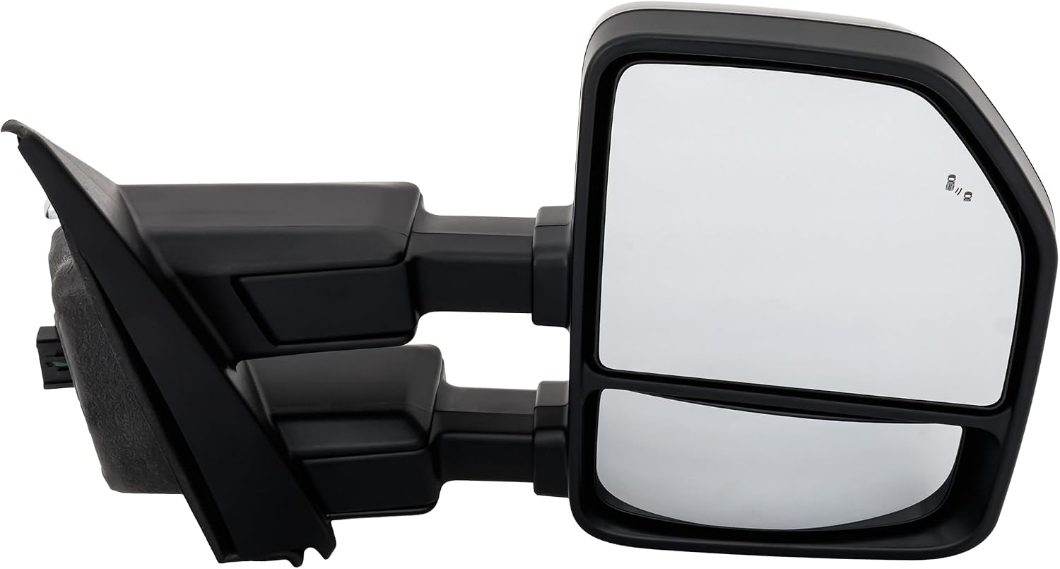 Garage-Pro Right Side Power Heated Towing Mirror For Ford F-250 F-350 F-450 Super Duty 2020-2022, Passenger Side Mirror, Power Fold Signal Light, Blind Spot Monitor, Memory & Puddle Lamp Paintable