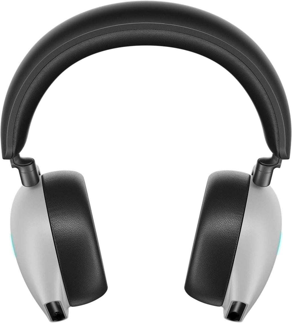 Alienware AW920H Tri-Mode Wireless Gaming Headset - Dolby Atmos Virtual Surround Sound, Active Noise Cancelling, AI-driven Noise-Cancelling microphone, USB-C Wireless Dongle - Lunar Light, Large
