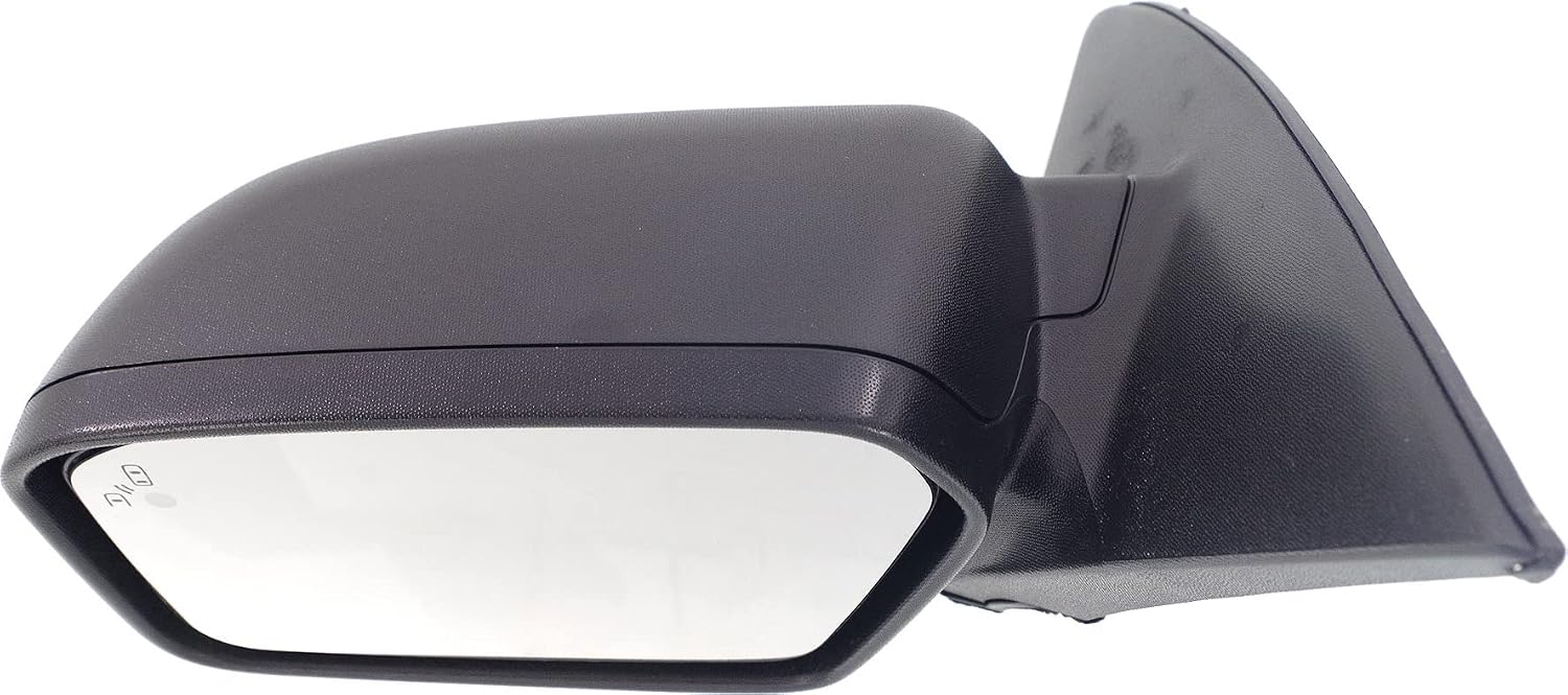 Kool Vue Driver Side Power Heated Mirror for Ford Fusion 2010-2012 With Blind Spot Monitor & Puddle Lamp with 2 Caps