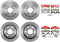 8Pcs Brakes Kit Front Rear Disc Brake Rotors Brakes Pads for Chevrolet Avalanche 1500 2002-2006 for Chevy Avalanche 1500 2002-2006 for Chevrolet Silverado 1500 2004-2004
