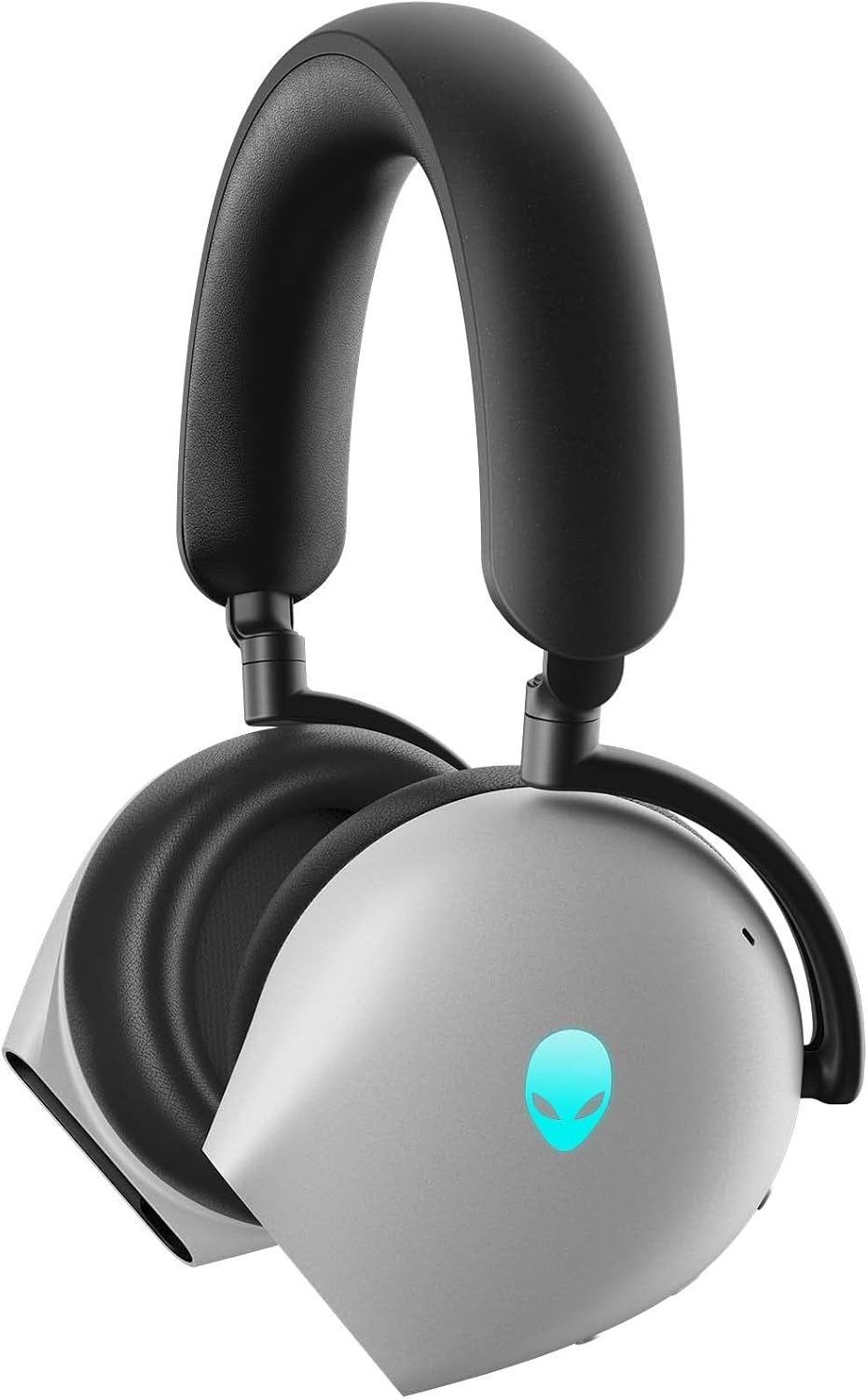 Alienware AW920H Tri-Mode Wireless Gaming Headset - Dolby Atmos Virtual Surround Sound, Active Noise Cancelling, AI-driven Noise-Cancelling microphone, USB-C Wireless Dongle - Lunar Light, Large